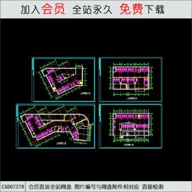 某小区地下车库平面方案图CAD