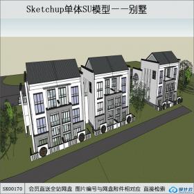 SK00170中式别墅su模型