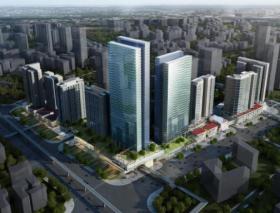 [广东]高层横向线条立面城市综合体建筑设计方案文本