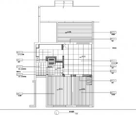 远大都市风景五期精装项目B户型室内设计施工图