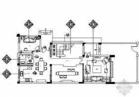 [三亚]大都会风格别墅样板间施工图