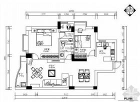 黑白灰风现代两居样板房室内装修图（含实景）