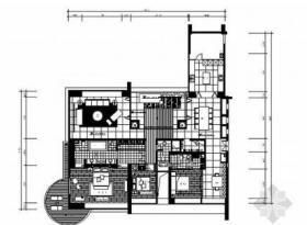 现代风格经典样板房四居室施工图（含效果）