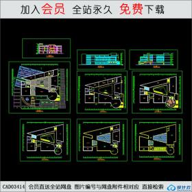 4层大学展览馆方案CAD