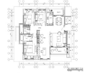 [重庆]财信·渝中城四套公寓样板房施工图