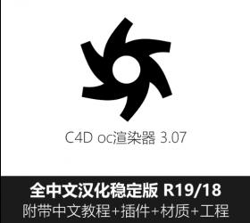 T424 C4Doc渲染器教程安装octane3.07渲染器插件R18R19中文汉化版...