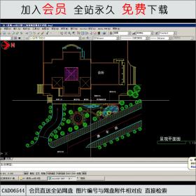 一个会所景观设计详图CAD