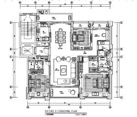 深圳前海时代C户型样板房设计施工图（附效果图）