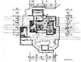 [苏州]国内前沿公司作品新中式复古别墅室内设计CAD图（...