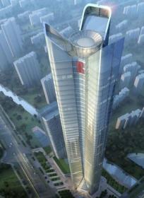 [江苏]300米超高层办公综合体建筑设计方案文本（地标建...