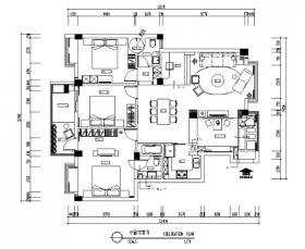 现代个性家居住宅CAD施工图（含效果图）