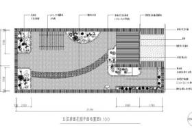 江苏某屋顶仿古花园施工图