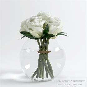 桌面花卉3Dmax模型 (15)