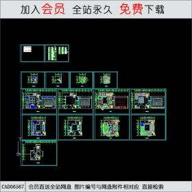 健身会所全套施工图CAD