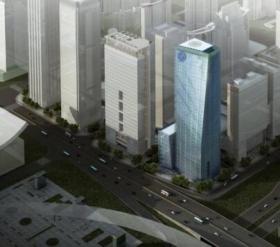 [深圳]某三十一层办公楼建筑设计方案文本（160米）
