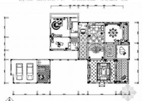[重庆]豪华新古典主义风格两层别墅室内装修施工图（含效...
