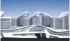 [成都]波浪形大型现代风格商业综合体建筑设计方案文本（...
