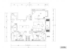 两居室私人住宅室内装修全套施工图+效果图