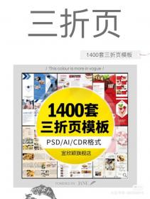 【536】三折页创意企业DM宣传册单排版PSD文件