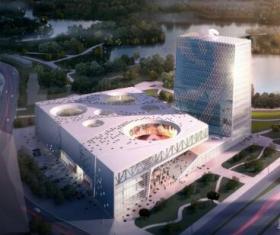 [北京]16层呼吸式玻璃幕墙体系知名传媒中心建筑设计方案...
