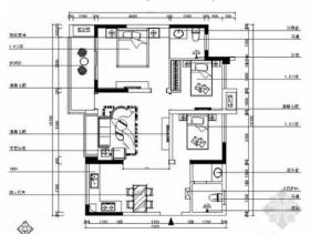 [重庆]核心地段现代港式三居室样板间装修图（含效果）