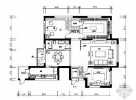 [大连]商住两用公寓区现代三居室装修施工图（含效果）