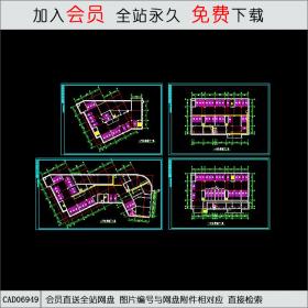 某小区地下车库平面方案图CAD