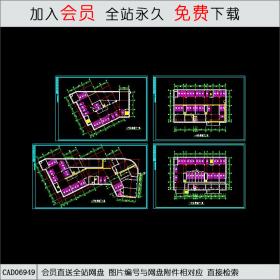 某小区地下车库平面方案图CAD