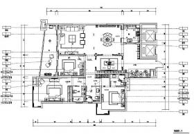 中式风格样板房设计施工图（附效果图）