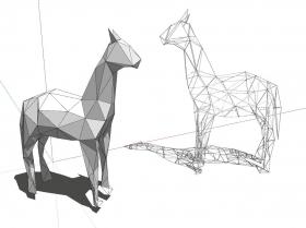现代抽象雕塑SU模型 (2)
