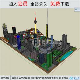 SK06461城市规划 su模型