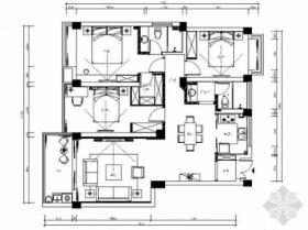 [浙江]北欧风格花园式三居室室内装修施工图