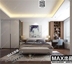 现代卧室3Dmax模型 (81)