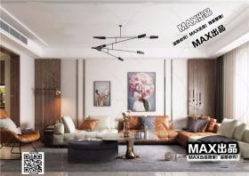 现代客厅3Dmax模型 (12)