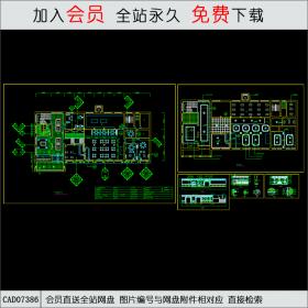 中餐厅平面布置图CAD