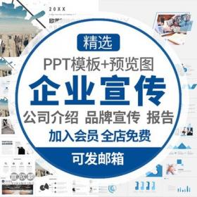 0236高端大气公司简介PPT模板企业文化介绍产品分析品牌推...
