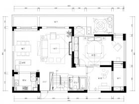 [浙江]杭州新湖果岭三居室样板房装修施工图