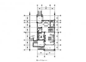 旅游度假区欧式风格别墅样板房设计CAD施工图（含效果...