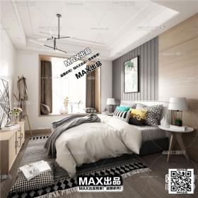 现代卧室3Dmax模型 (13)