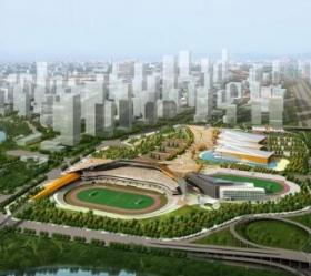 [广东]现代风格体育中心规划建筑设计方案文本（含方案估...