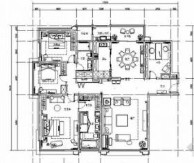 [苏州]精致简欧3室3厅室内设计施工图(含效果图、方案、...