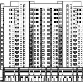 [郑州市]某十八层住宅楼建筑扩初图