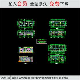 CAD05195 江苏某地多层住宅方案图CAD