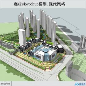 SU03488商业综合体，现代主义风格，33层