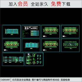 CAD05697部队多层宿舍楼平立面图.dwgCAD