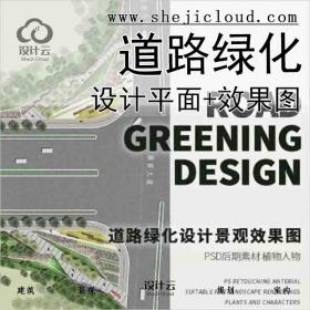 精选道路绿化设计平面+效果图合集！
