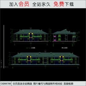 CAD06878酒店式公寓建筑施工图CAD