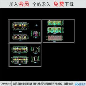 CAD04055 多层住宅B建施图CAD