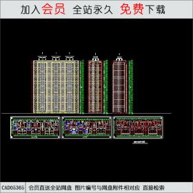 CAD05365某高层住宅平立面.dwgCAD
