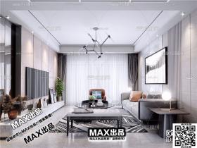 现代客厅3Dmax模型 (73)